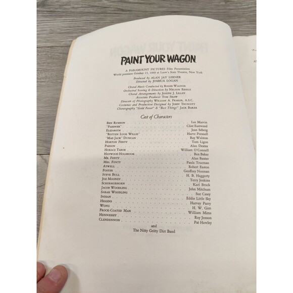 PAINT YOUR WAGON Vocal Selection 1969 Songbook CLINT EASTWOOD Nitty Gritty Dirt - Picture 12 of 14